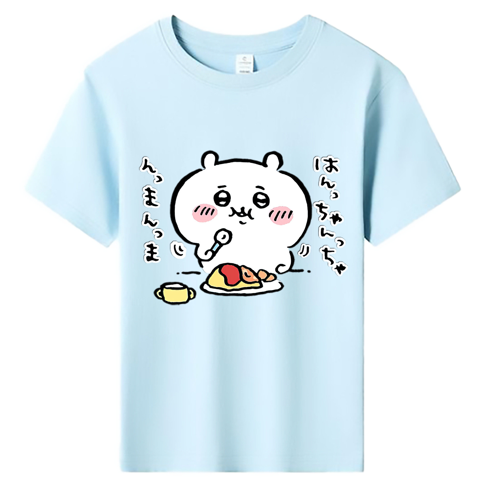 （画像用） ちいかわ ちいかわ Chii-kawa chiikawa 綿100％キッズTシャツ（フロントプリント）